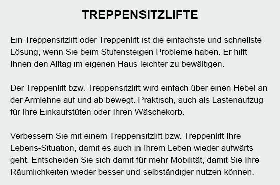 Sitzlift für 91085 Weisendorf